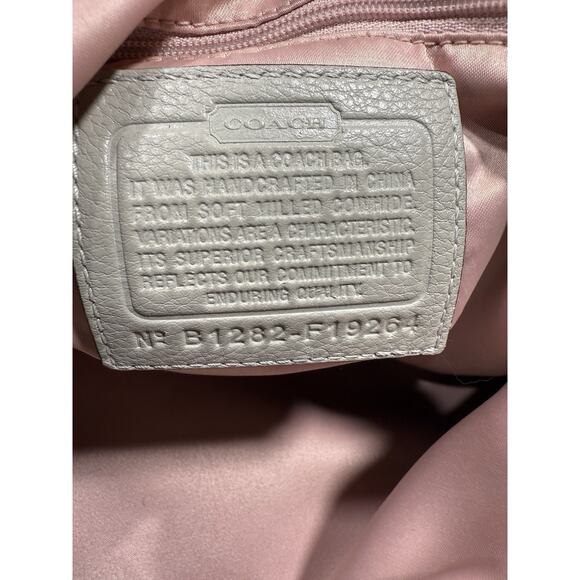 Coach Legacy Tote #19264 Leather Chalk Ivory Pocket Shoulder Bag EUC - Picture 11 of 16